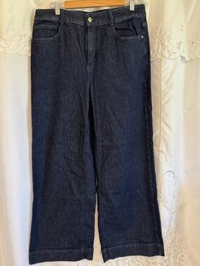 Talbots Dark Blue Wide Leg Jeans